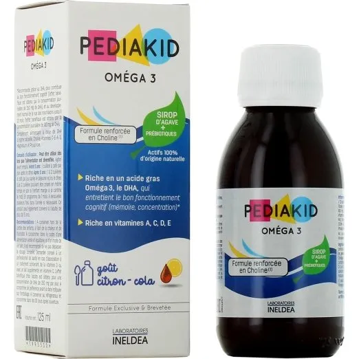 Pediakid Oméga 3 125ml Goût Citron-Cola