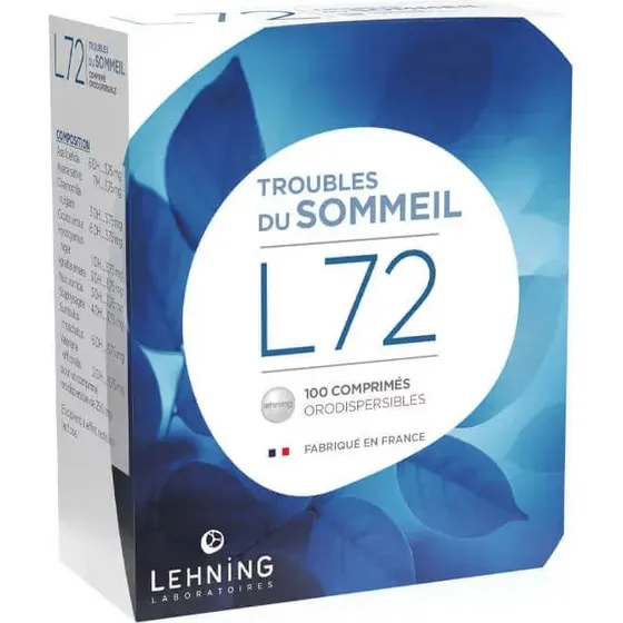 Lehning L72 Troubles du Sommeil 100 comprims