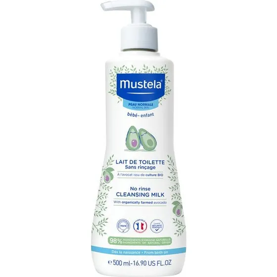 Mustela Lait de Toilette Visage & Siège 500ml