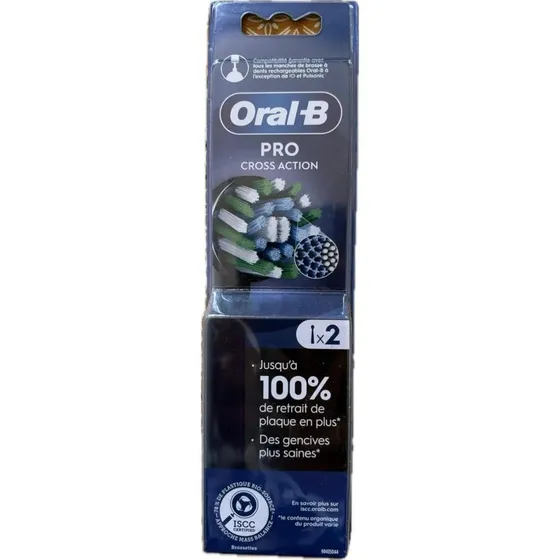 Oral-B Pro Cross Action - Brossettes de Rechange, Pack de 2