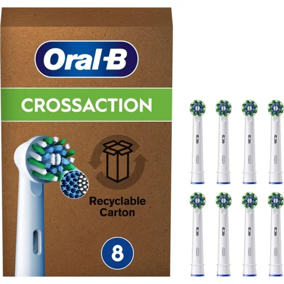 Oral-B CrossAction X-Filaments 8 brossettes blanc