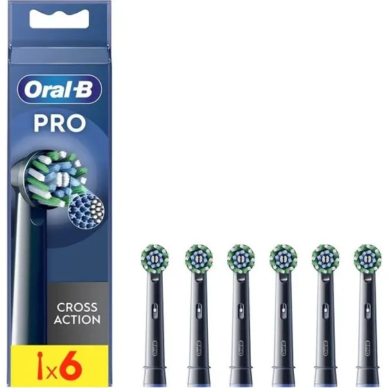 Oral-B Pro CrossAction Ttes de Rechange Noir 6 pcs
