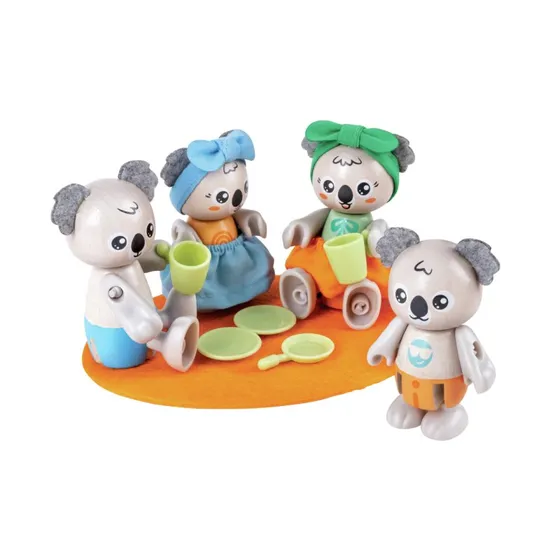 Hape La famille lphant - 4 figurines en matires renouvelables