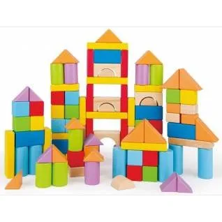 Hape Puzzle en Bois 101 Blocs - Jouet ducatif ds 12 mois