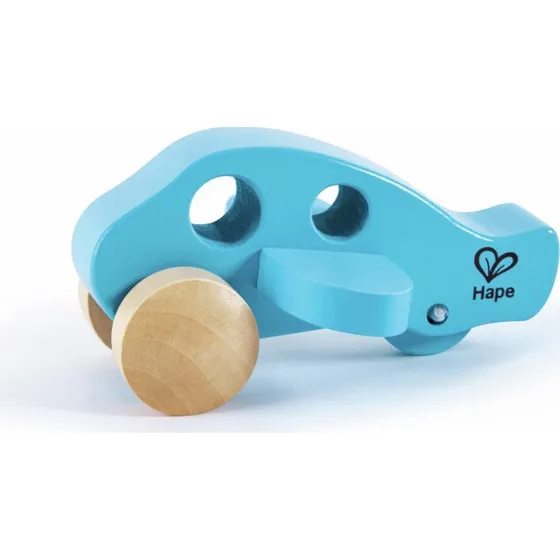 Hape Avion en bois bleu ciel pour petites mains