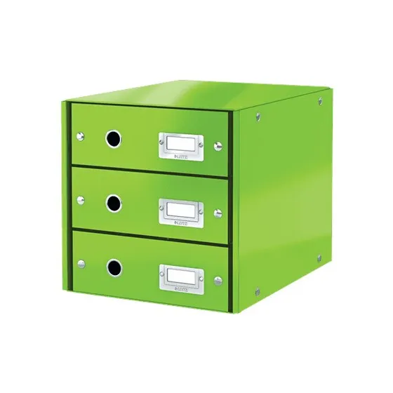 Leitz WOW 3 tiroirs noir