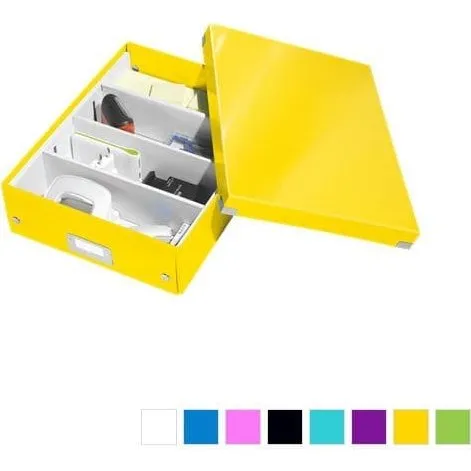 BoxRigide - Boîte rangement carton 280x100x370 mm violet