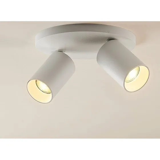 Spot Arcchio Brinja - 2 Lampes GU10, Rond, Blanc, Aluminium
