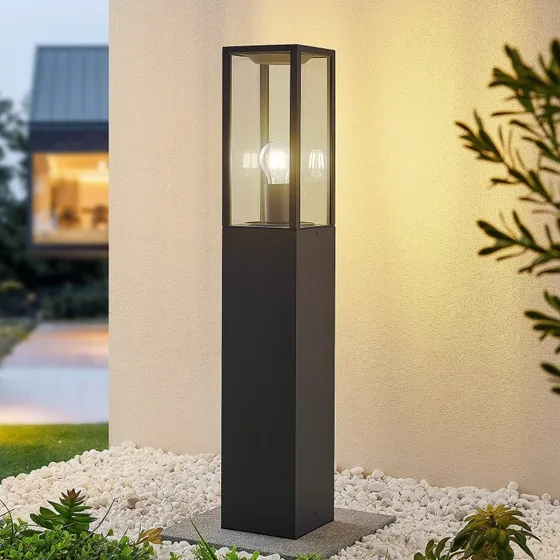 Borne lumineuse Peldar Lindby, Anthracite, 80 cm