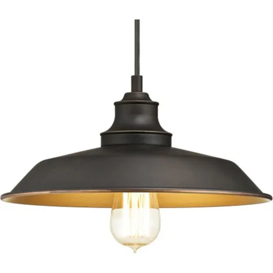 Westinghouse Suspension Iron Hill, Noir et Bronze, Style Industriel