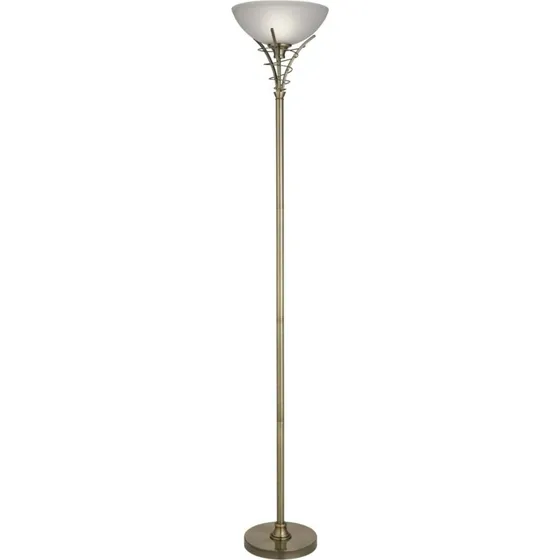 Searchlight Lampadaire indirect Lineas, Laiton Antique