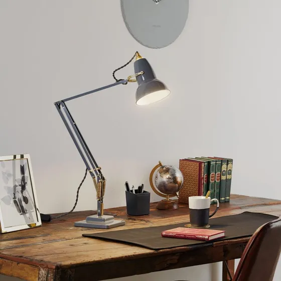 Anglepoise Original 1227 Lampe de bureau LED - Gris et Laiton