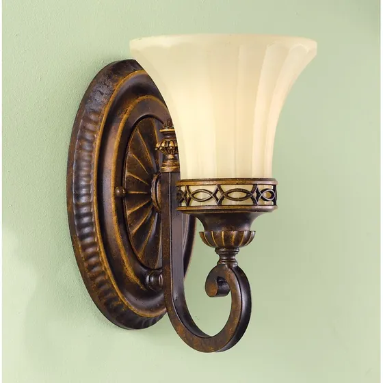 Elstead Applique murale Drawing Room, Marron/Crème