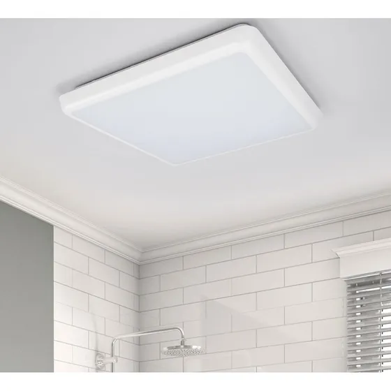 Arcchio Augustin Square 30 Plafonnier LED Blanc IP54