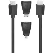 HTe Vit HDMI 4K Ultra HD 1,50m avec Ethernet et 2 adaptateurs