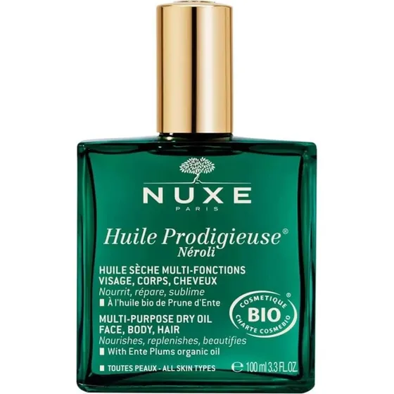 Nuxe Huile Prodigieuse Néroli 100 ml - Huile Sèche Multifonctionnelle Bio