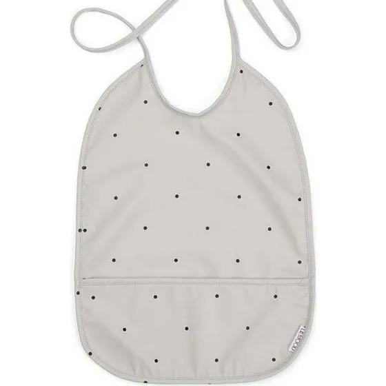 Liewood Bavoir Classic Dots Gris 30x26cm