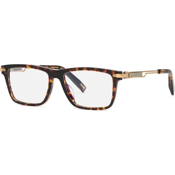 Chopard VCH357 Lunettes de Vue Géométriques Havane 55mm