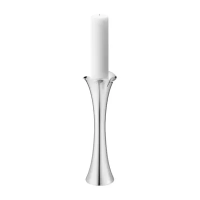 Georg Jensen Bloom Porte-Bougie Moyen Acier Inoxydable