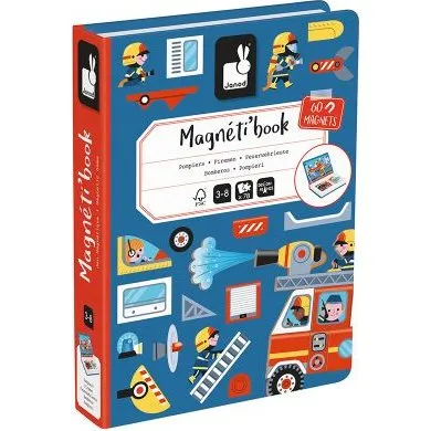 Janod Magneti'Book Pompiers - 60 aimants