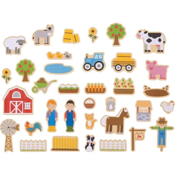 Bigjigs Toys Magnets Ferme 35 Pices
