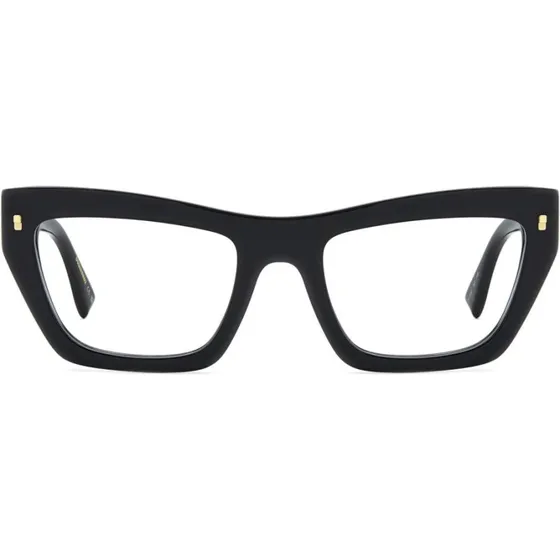 Dsquared2 D2 0153 Lunettes de Vue Femme Géométriques Noires 52mm
