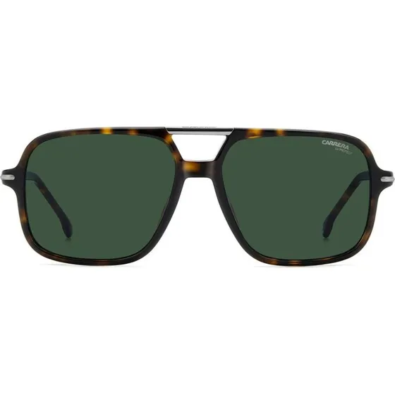 Carrera 350/S Lunettes de Soleil Homme Havane Rectangles Vert 58mm