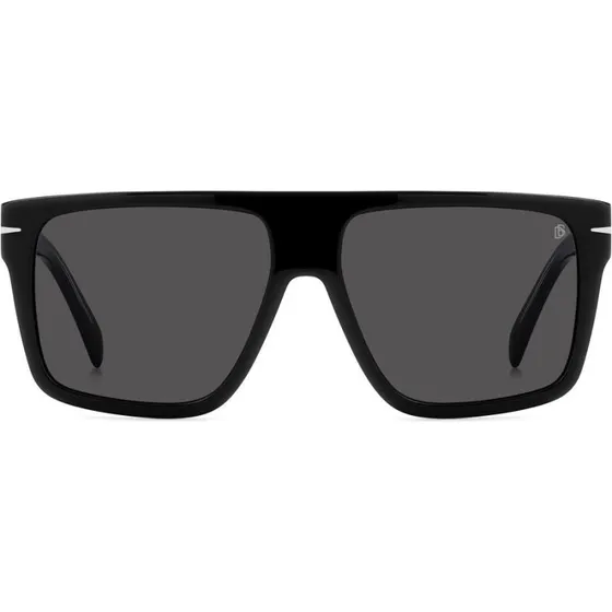 David Beckham DB 7149/S Lunettes de Soleil Carrées Noires
