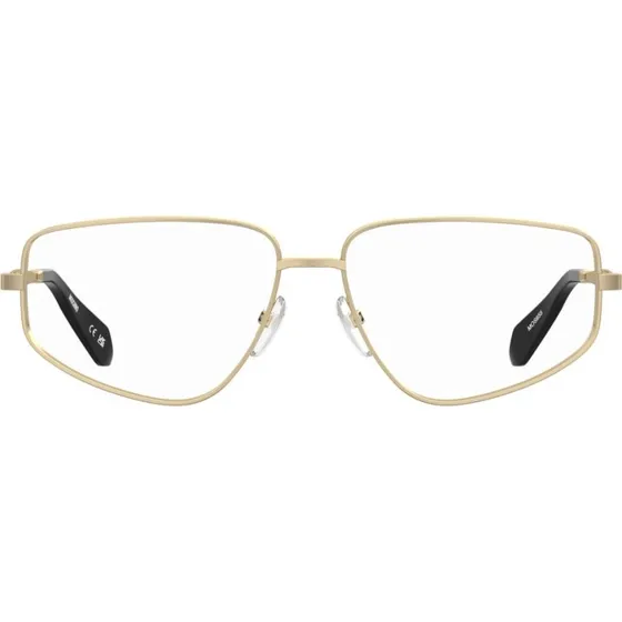 Moschino MOS655 Lunettes de Vue Géométriques Or Rose 56mm