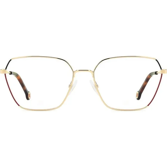 Carolina Herrera HER 0338 Lunettes de Vue Géométriques Dorées 56mm