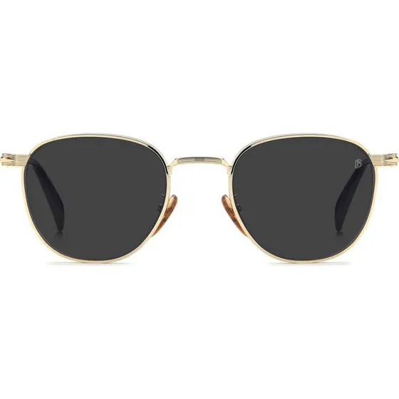 David Beckham DB 1228/S Lunettes de Soleil Pantos Dorées et Grises