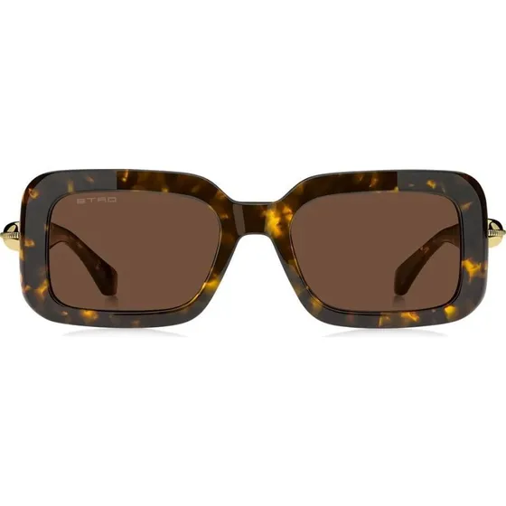 Etro Lunettes de Soleil Etro0132S-08670 Carrées Marron