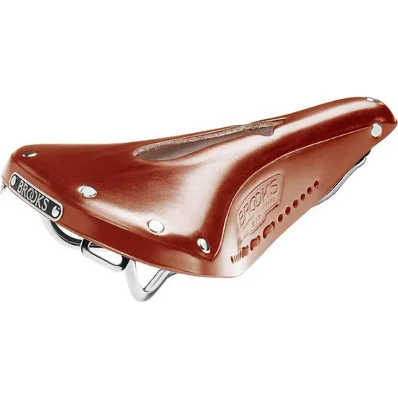 Brooks B17 Carved Honey - Selle Dcoupe Centrale