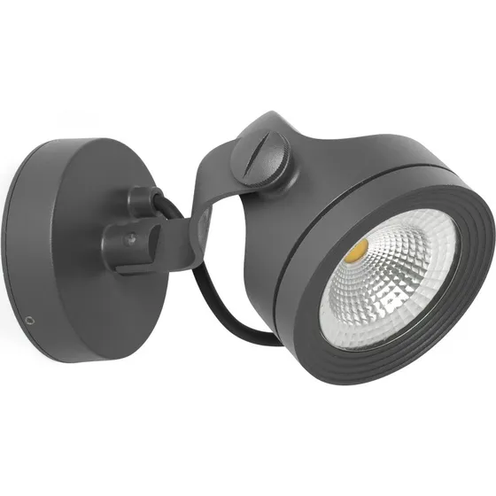 FARO BARCELONA Projecteur mural extérieur LED Alfa IP65 Noir