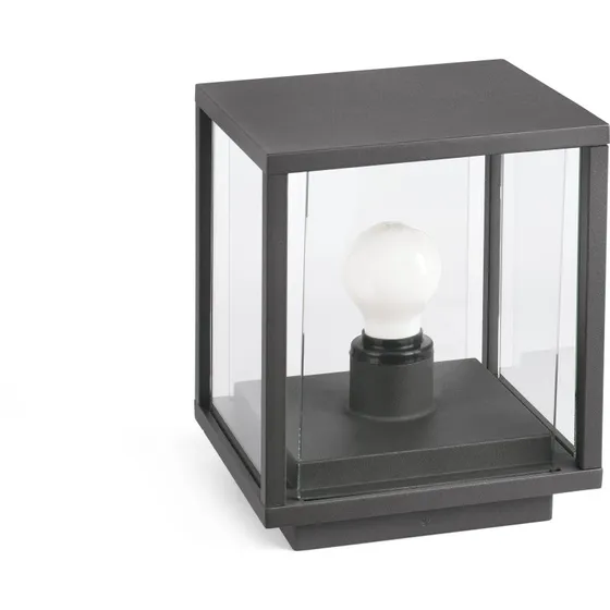FARO BARCELONA Borne lumineuse Nala, Gris foncé, Aluminium