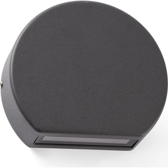 FARO BARCELONA Applique murale extérieure LED Pill, Gris foncé