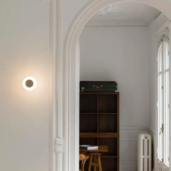 Faro Barcelona Applique Murale LED Moy - Dorée et Verre