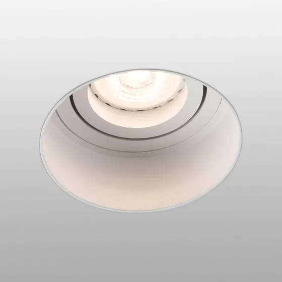 Faro Barcelona Spot encastré Hyde rond orientable blanc Ø 8,2 cm