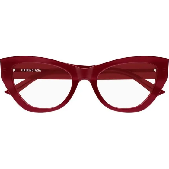 Balenciaga BB0449O Lunettes de Vue Femme Œil de Chat Rouge