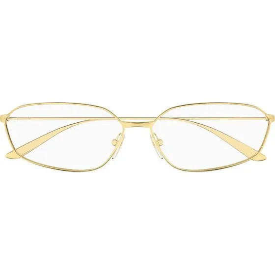 Balenciaga BB0453O Lunettes de Vue Géométriques Dorées Unisexe