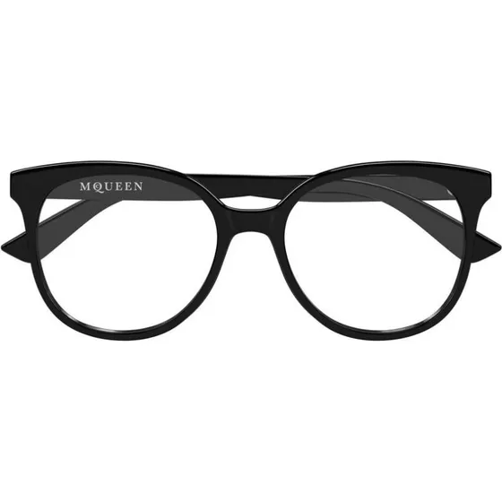 Alexander McQueen AM0540O Lunettes de Vue Oeil de Chat Noir
