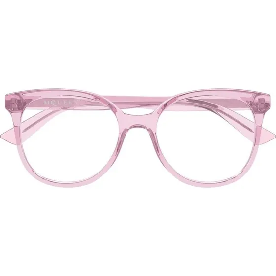 Alexander McQueen AM0540O Lunettes de Vue Femme Oeil de Chat Rose