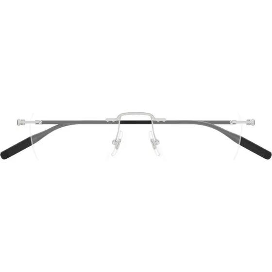 Montblanc MB0430O Lunettes de Vue Homme Argentées Rondes 51mm