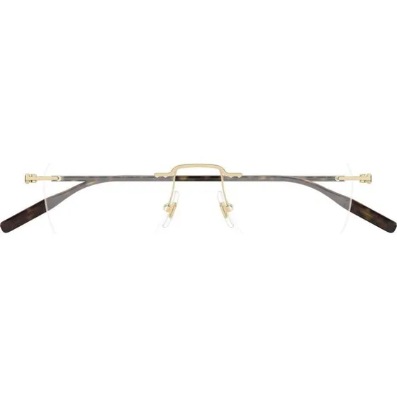 Montblanc MB0430O Lunettes de Vue Rondes Dorées 51mm