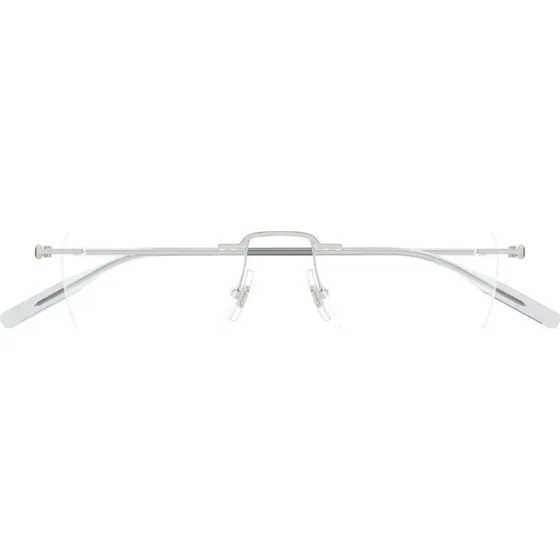 Montblanc MB0430O Lunettes de Vue Rondes Argentées 51mm