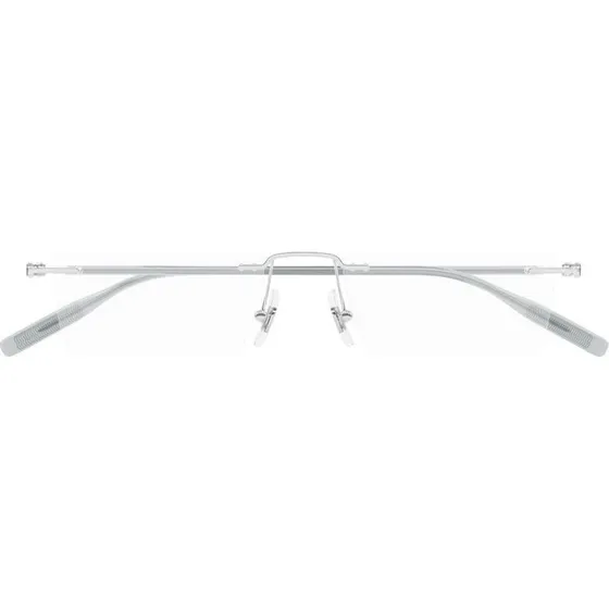 Montblanc MB0431O Lunettes de Vue Homme Argent Rectangulaires 53mm