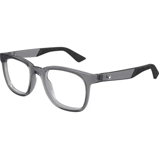 Montblanc MB0433O 003 Montures Optiques Carrées Gris Transparent