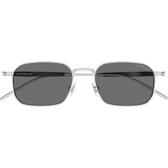 Montblanc MB0441S Lunettes de Soleil Homme Carrées Argentées