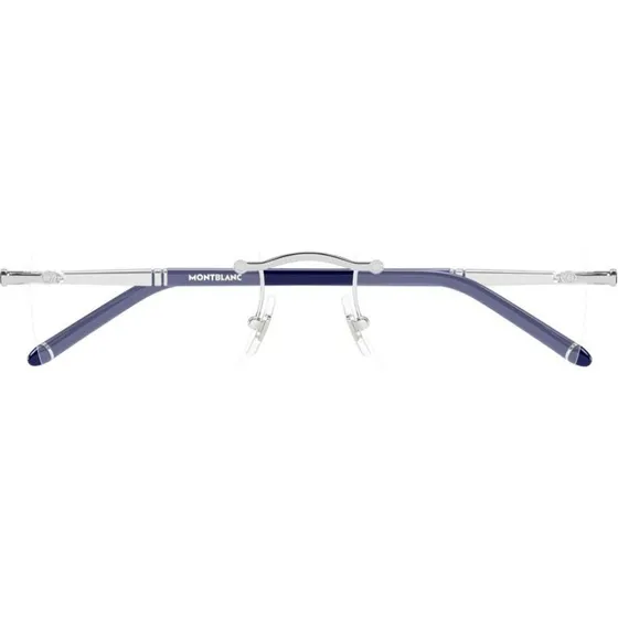 Montblanc MB0444O Lunettes de Vue Homme Argentées Carrées 54mm