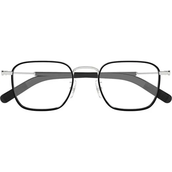 Montblanc MB0424O Lunettes de Vue Carrées pour Homme - Noir/Argent